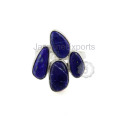 Belle anneau en argent sterling Lapis Lazuli pour l&#39;approvisionnement en gros